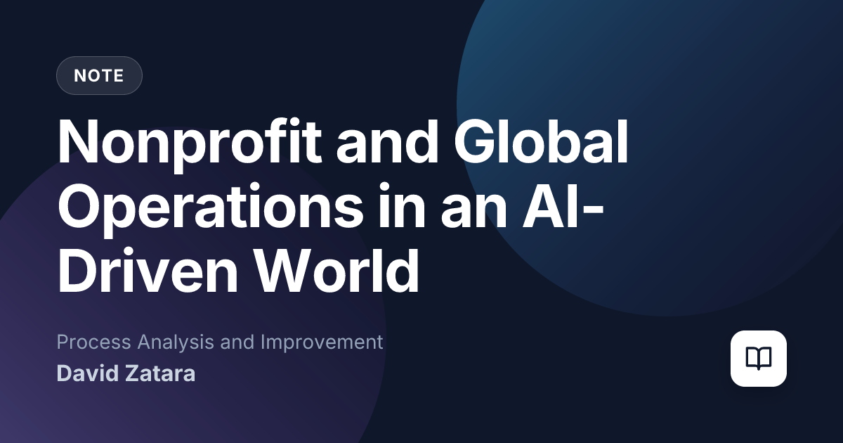 Nonprofit and Global Operations in an AI-Driven World