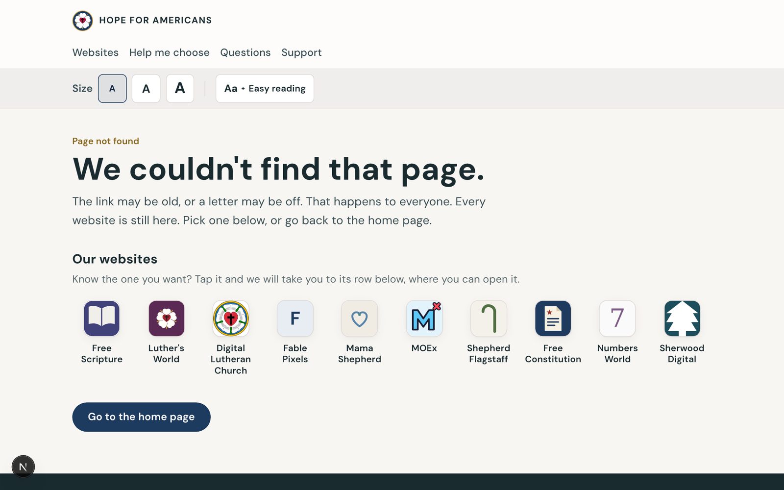 Every free website, sorted by need